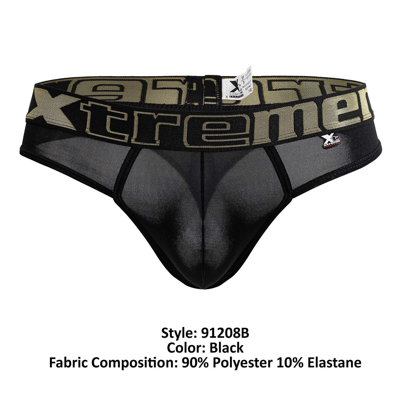 Xtremen 91208B Mikrofaser-Strings Farbe Schwarz
