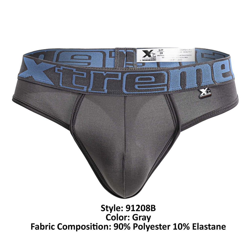 Xtremen 91208B Mikrofaser-Strings Farbe Grau
