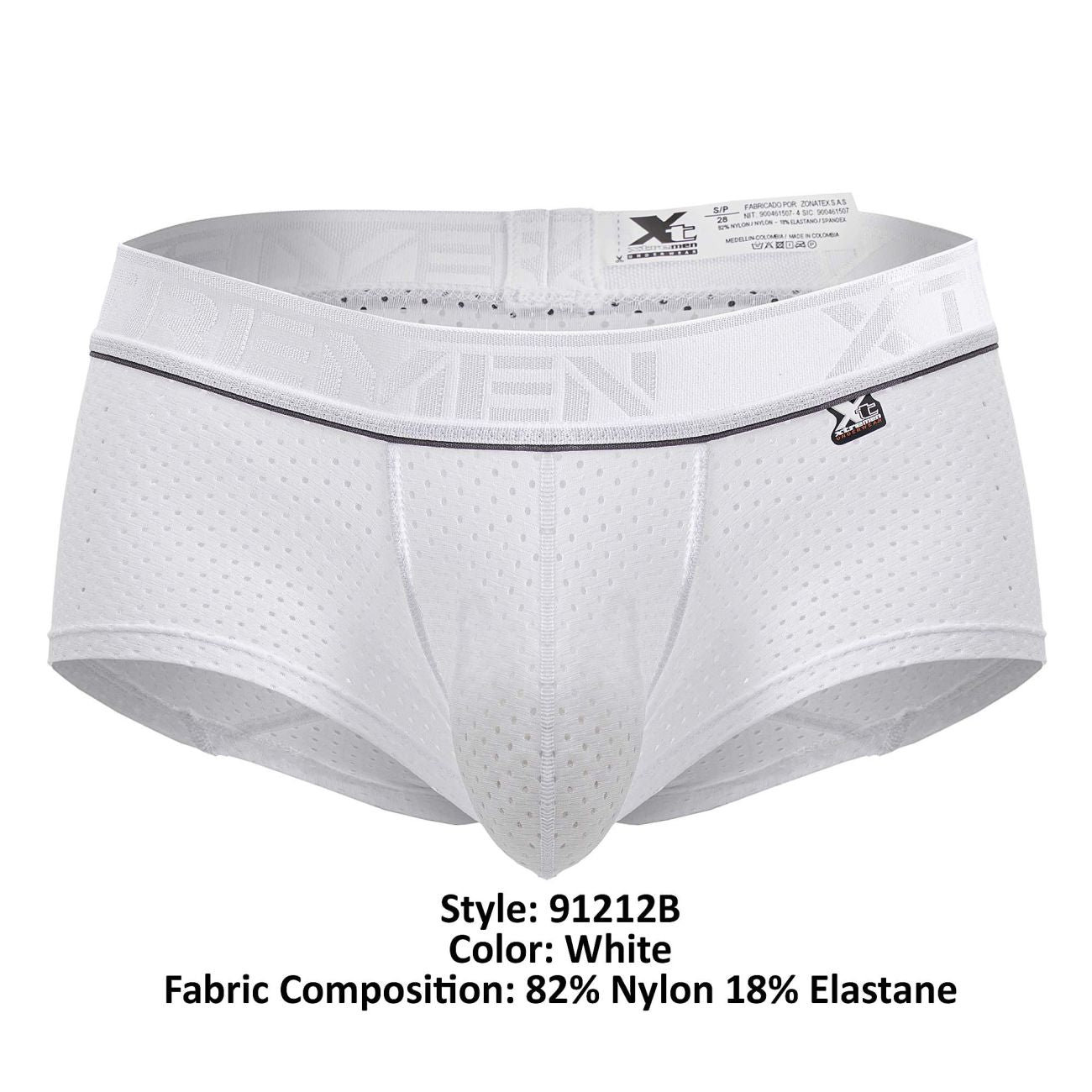 Xtremen 91212B Mikrofaser-Badehose, Farbe: Weiß