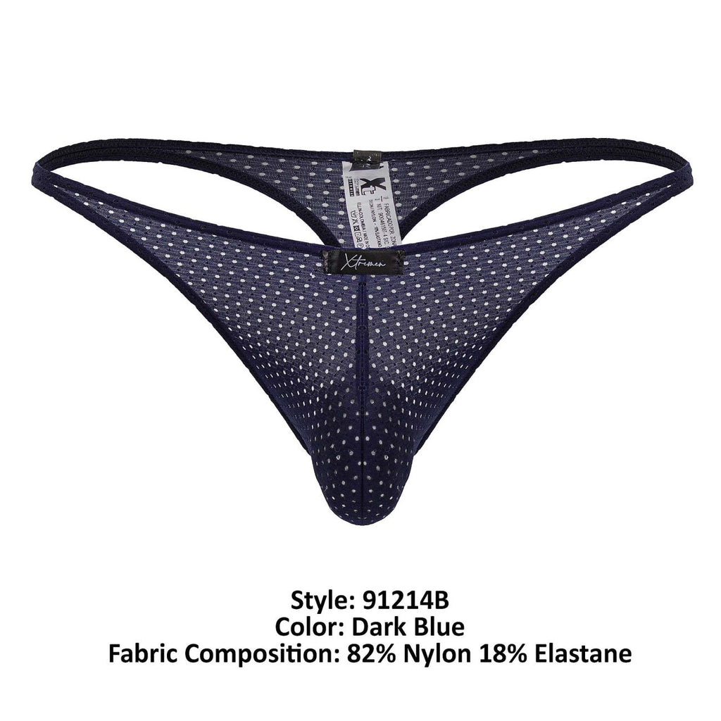 Xtremen 91214B Mikrofaser-Strings Farbe Dunkelblau