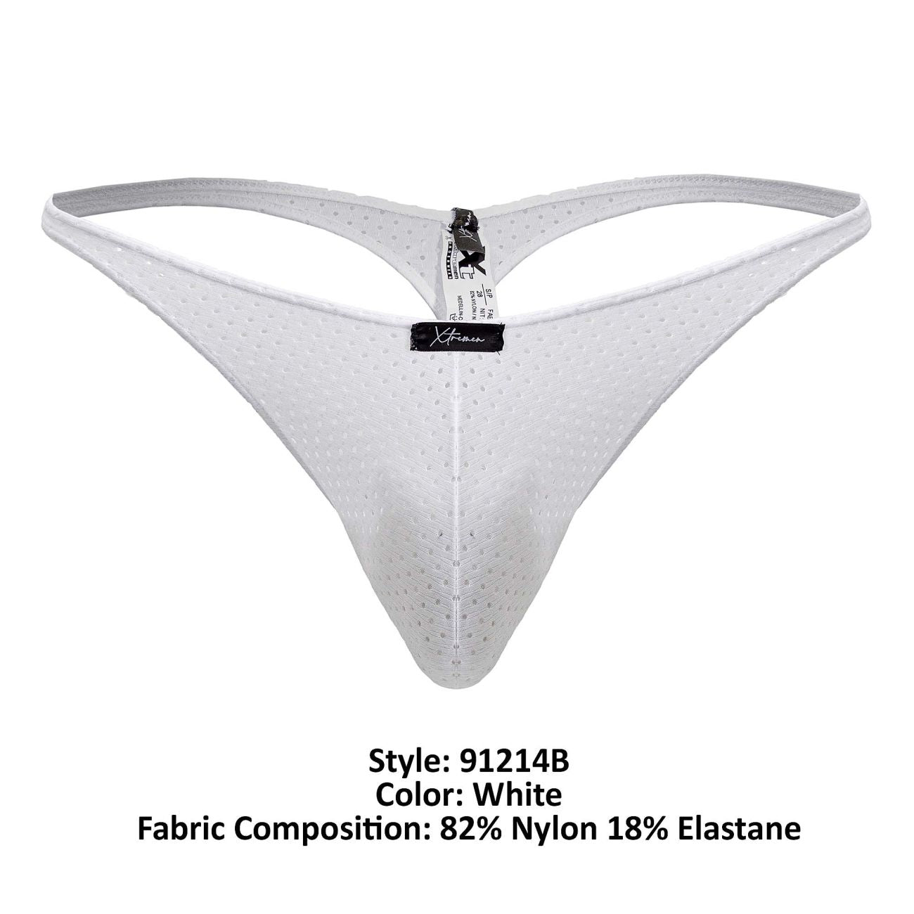 Xtremen 91214B Mikrofaser-Strings Farbe Weiß