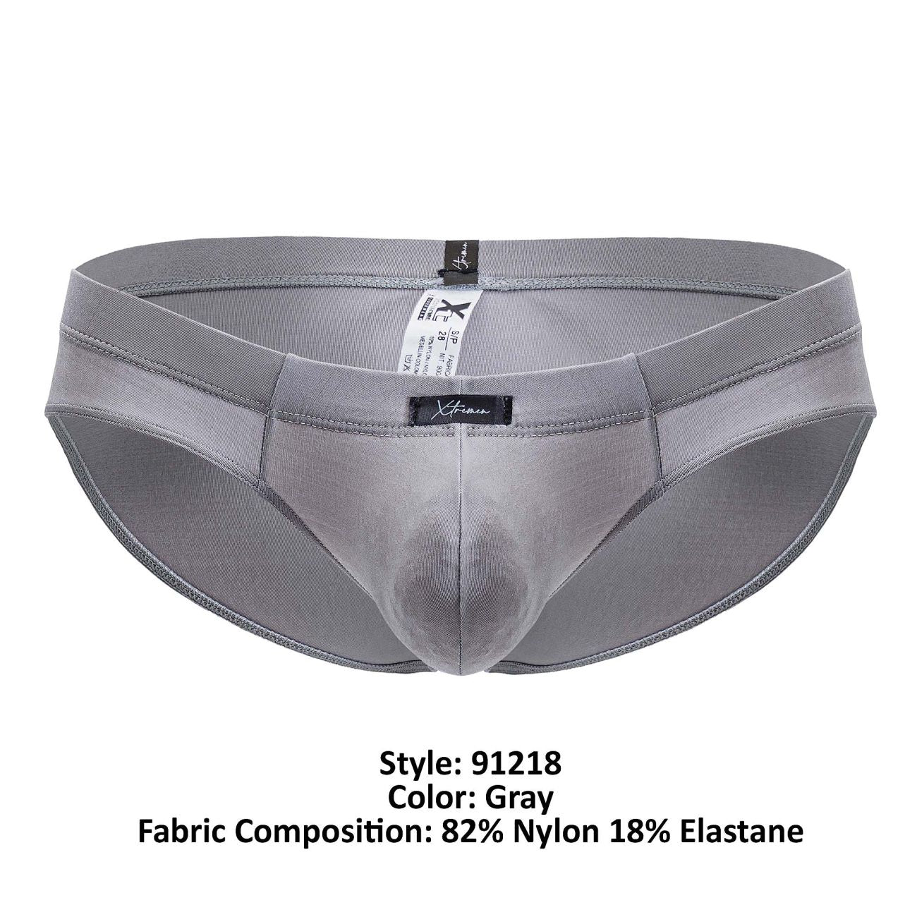 Xtremen 91218 Microfiber Briefs Color Gray - DealByEthan.gay loves Xtremen
