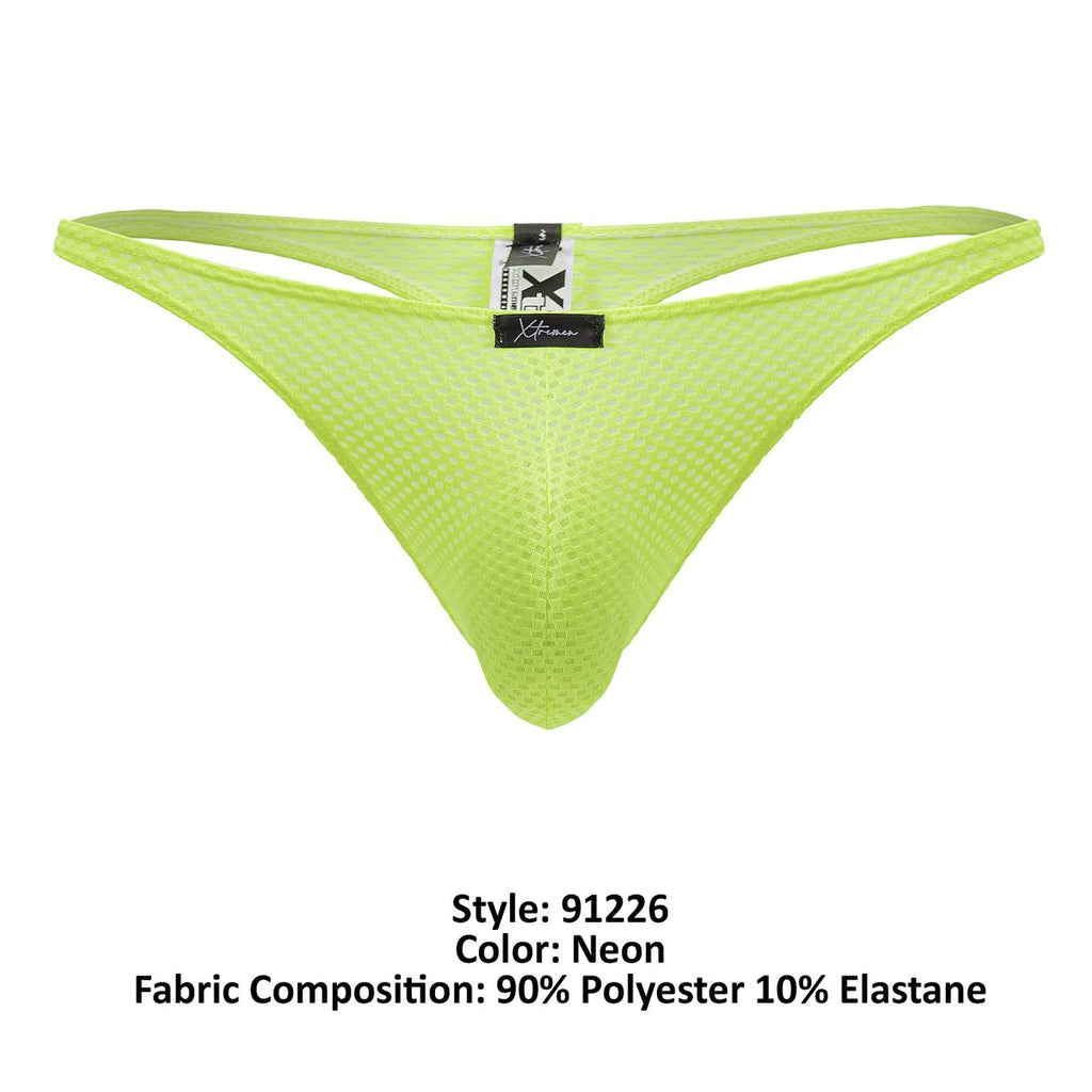Xtremen 91226 Microfiber Thongs Color Neon Green - DealByEthan.gay loves Xtremen