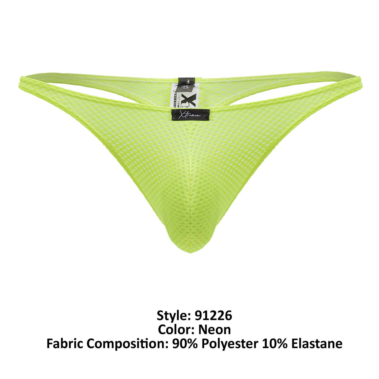 Xtremen 91226 Microfiber Thongs Color Neon Green - DealByEthan.gay loves Xtremen