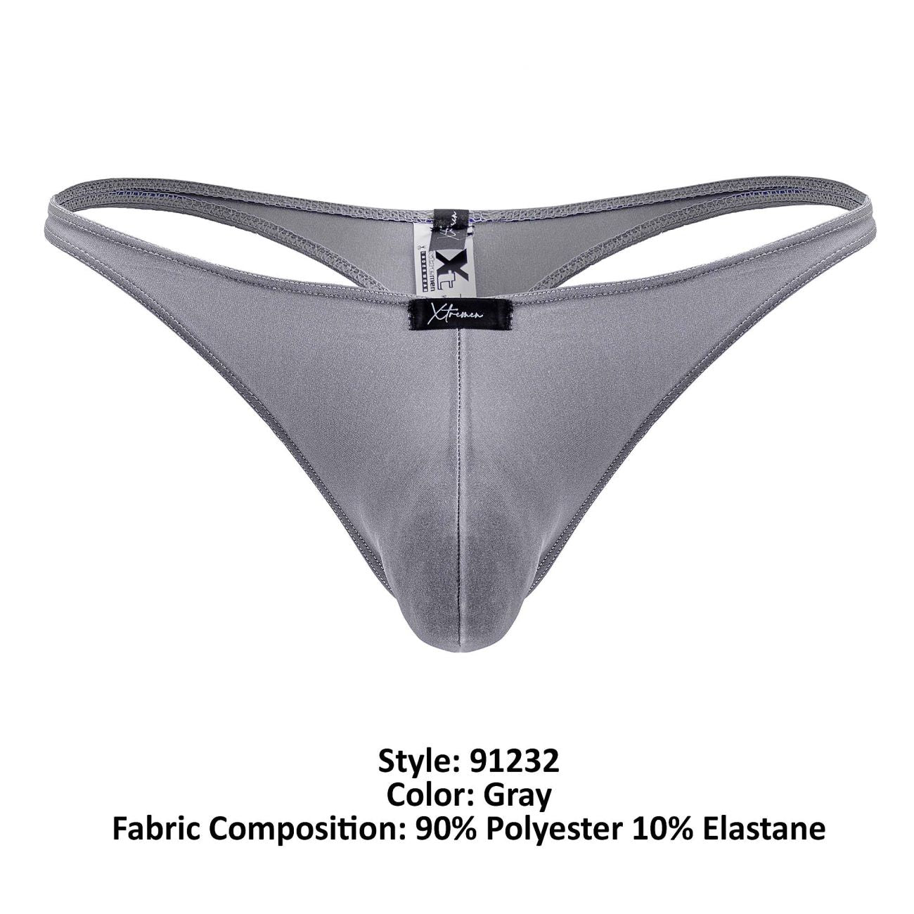 Xtremen 91232 Microfiber Thongs Color Gray - DealByEthan.gay loves Xtremen