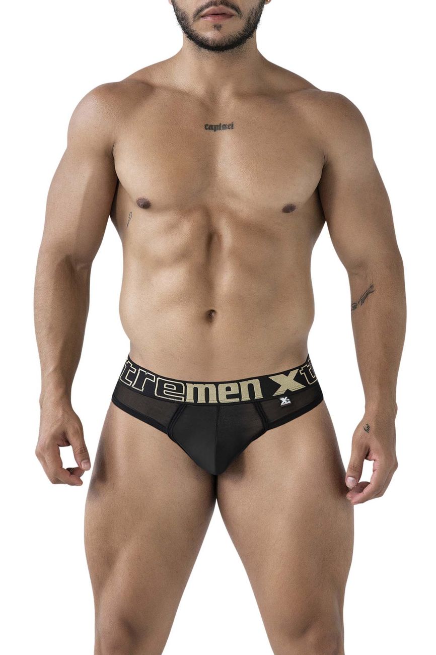 Xtremen 91235 Microfiber Thongs Color Black - DealByEthan.gay loves Xtremen