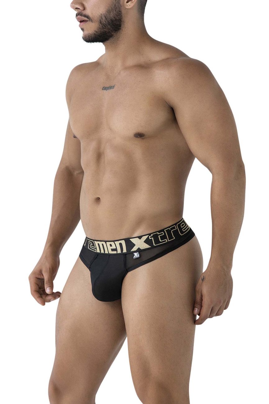 Xtremen 91235 Microfiber Thongs Color Black - DealByEthan.gay loves Xtremen