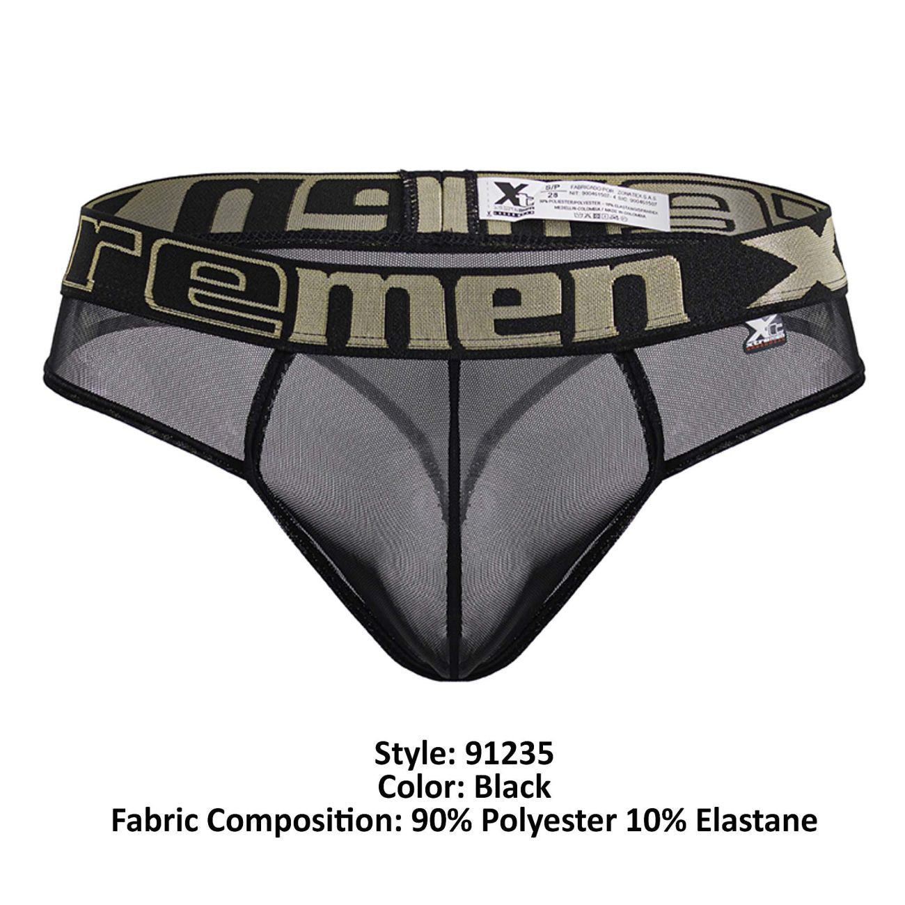 Xtremen 91235 Microfiber Thongs Color Black - DealByEthan.gay loves Xtremen