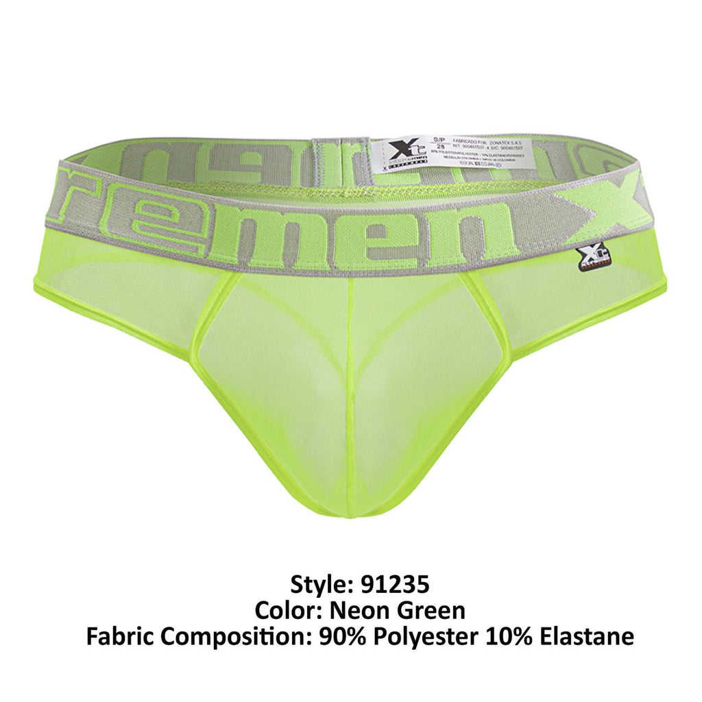 Xtremen 91235 Microfiber Thongs Color Neon Green - DealByEthan.gay loves Xtremen