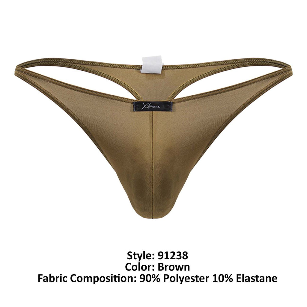 Xtremen 91238 Microfiber Thongs Color Brown - DealByEthan.gay loves Xtremen