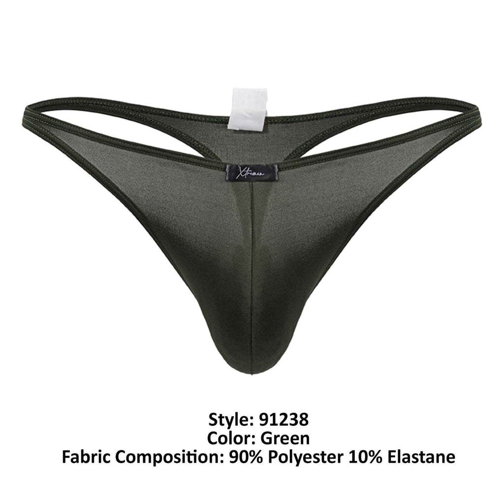 Xtremen 91238 Microfiber Thongs Color Green - DealByEthan.gay loves Xtremen