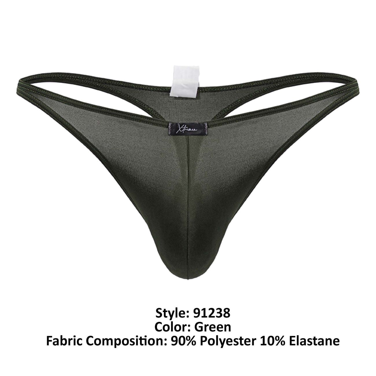 Xtremen 91238 Microfiber Thongs Color Green - DealByEthan.gay loves Xtremen