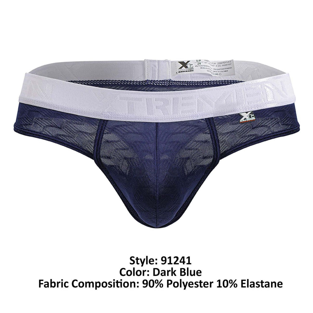 Xtremen 91241 Microfiber Thongs Color Dark Blue - DealByEthan.gay loves Xtremen