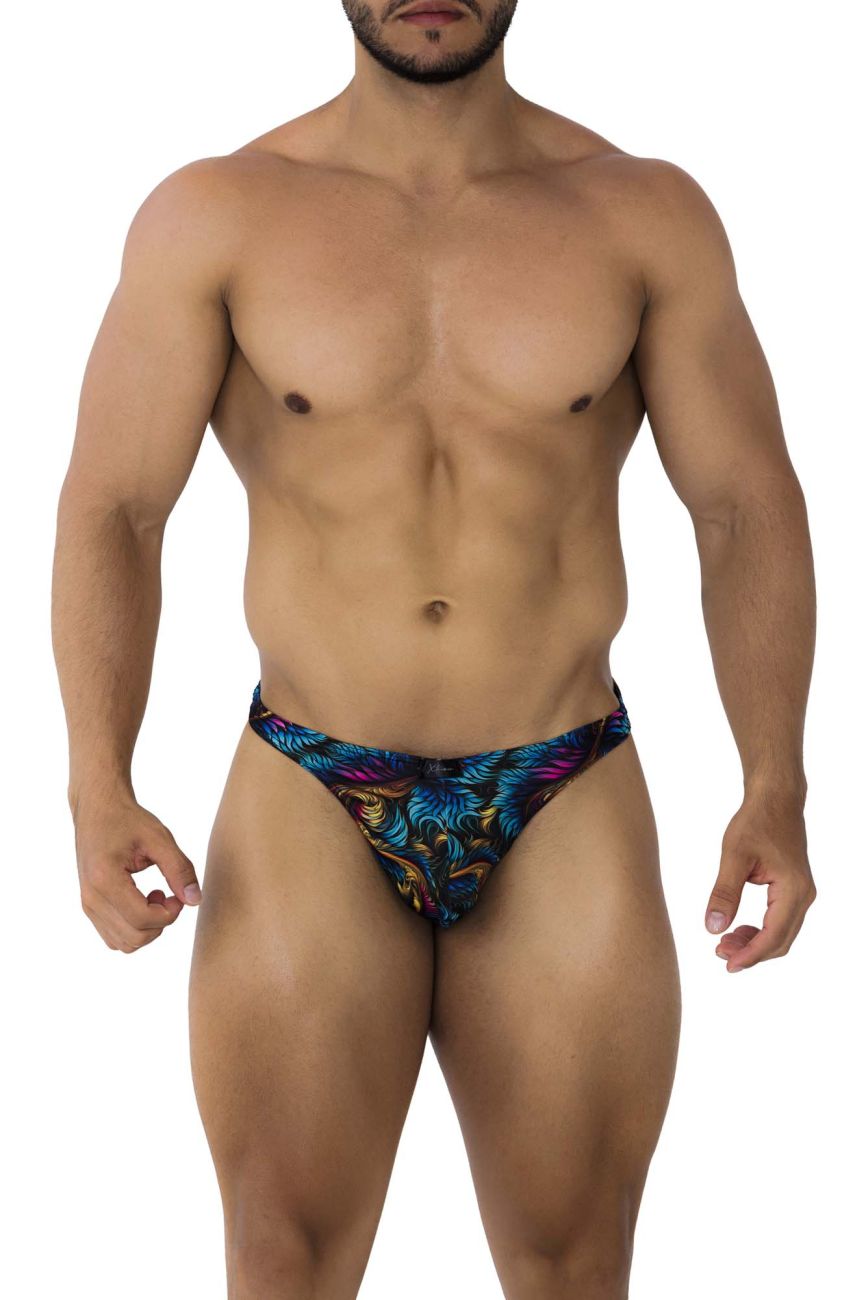 Tanga Estampada Xtremen 91171 Hojas de Colores