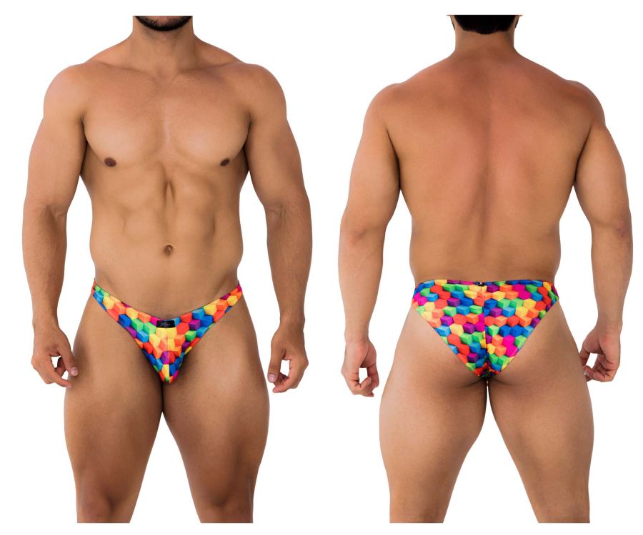 Bikini estampado con cubos de colores Xtremen 91172