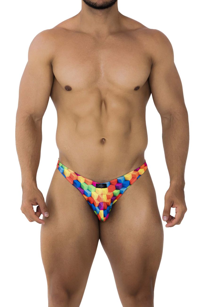 Bikini estampado con cubos de colores Xtremen 91172