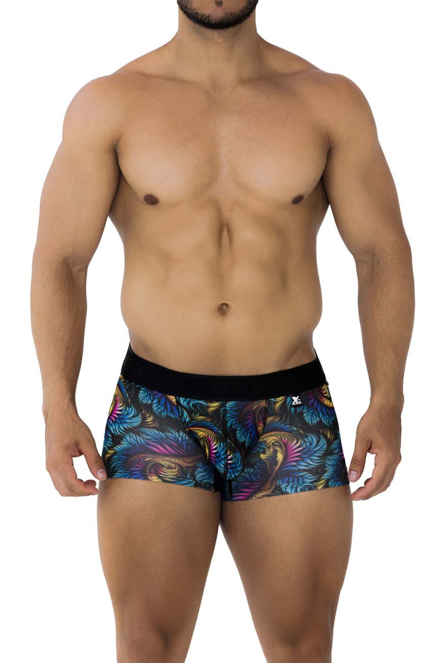 Xtremen 91173 Bedruckte Badehose, Farbe Blätter