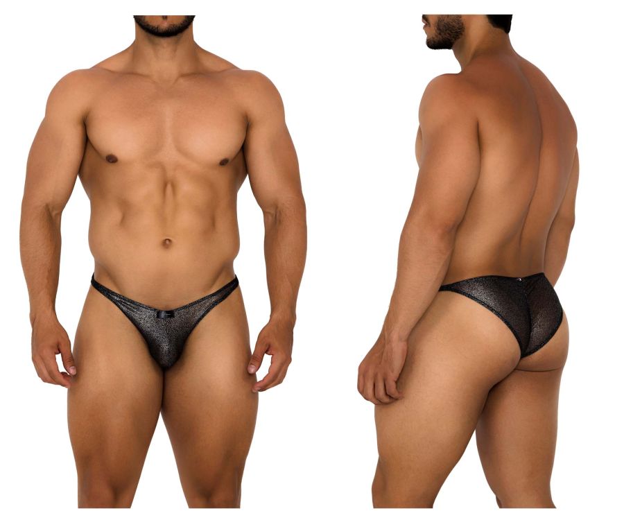 Bikini de malla de tul Xtremen 91174 Color Negro