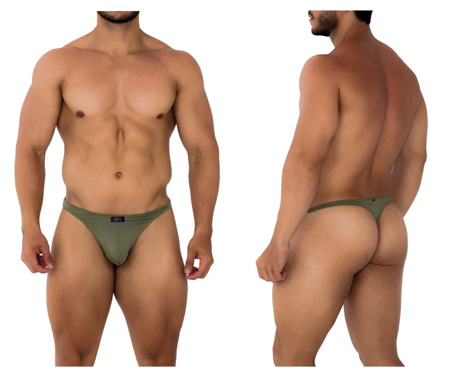 Tanga de microfibra Xtremen 91176 Color Verde