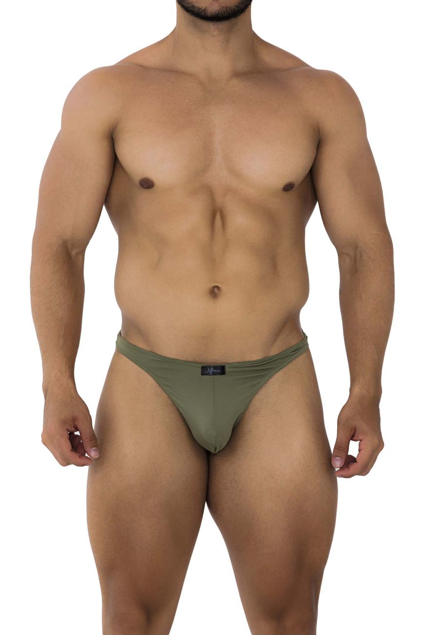 Tanga de microfibra Xtremen 91176 Color Verde