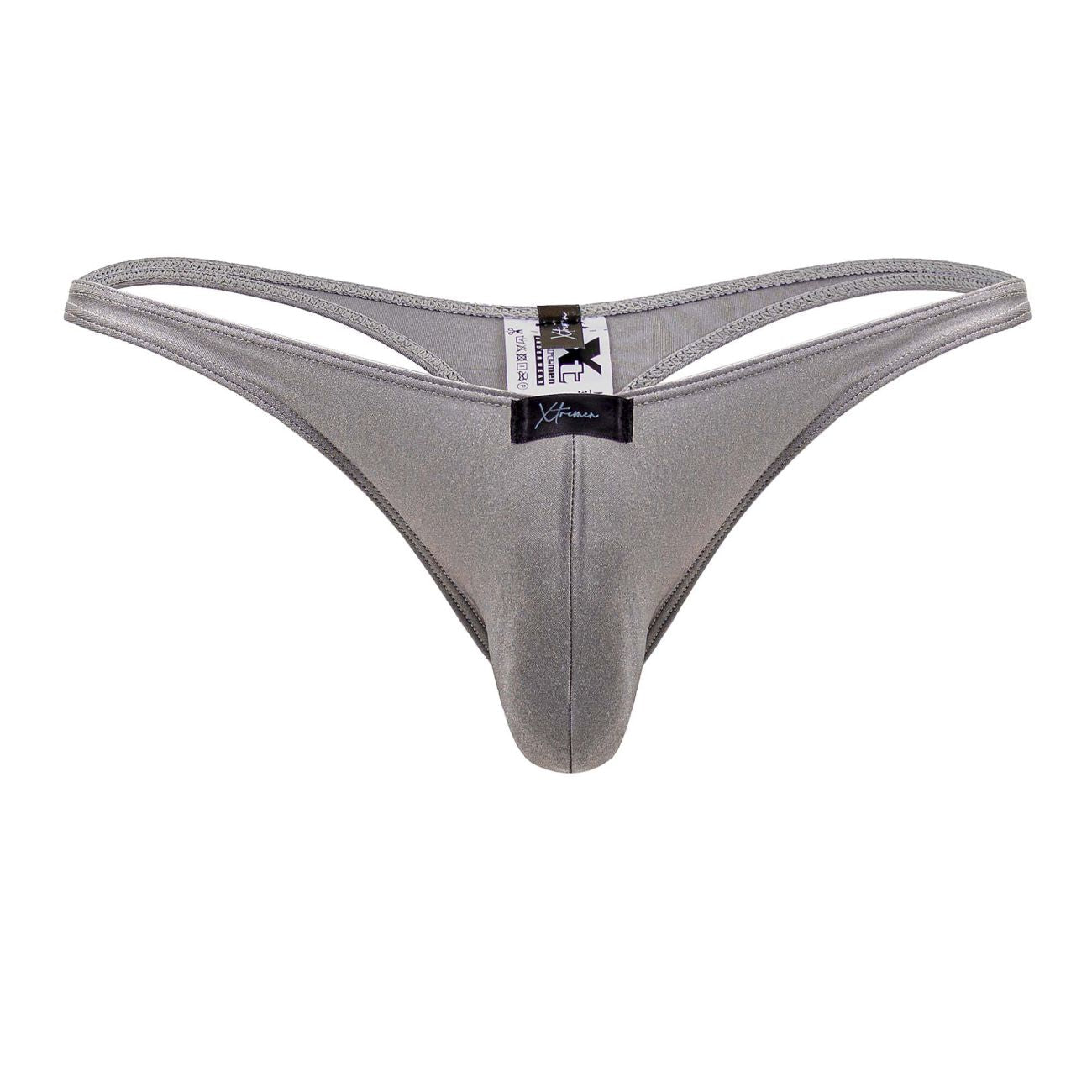 Tanga Microfibra Xtremen 91178 Color Plata