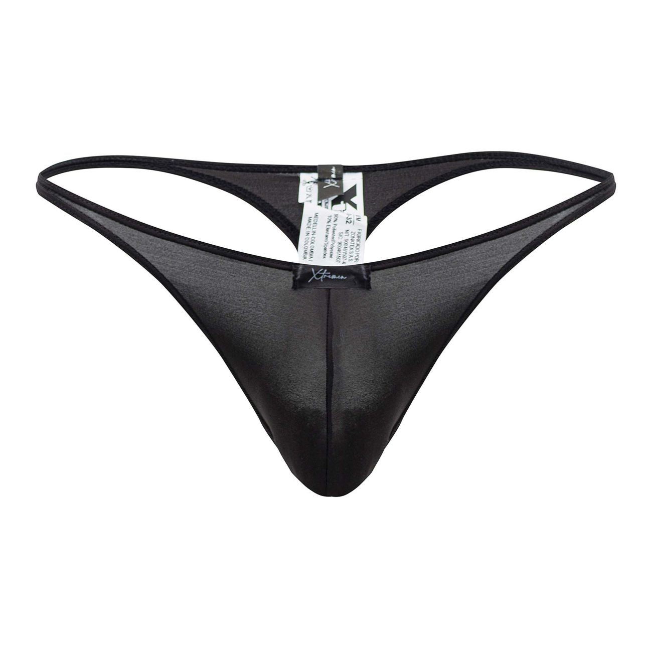 Tanga de microfibra Xtremen 91182 Color Negro