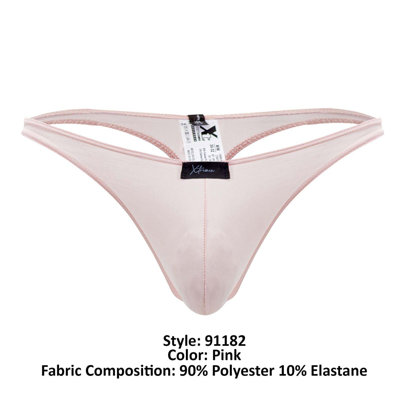 Tanga de microfibra Xtremen 91182 Color rosa