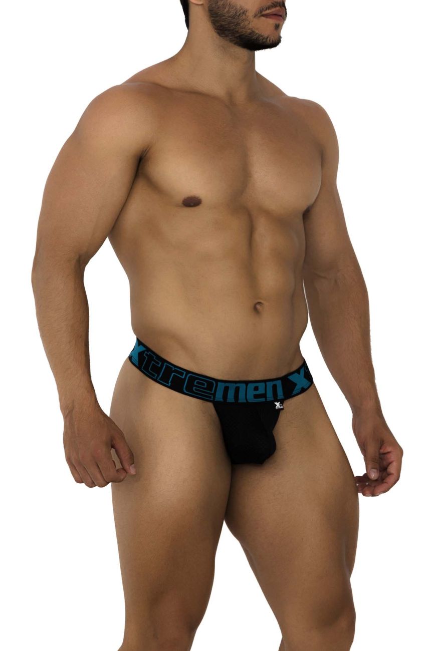 Tanga de malla Xtremen 91184 Color Negro