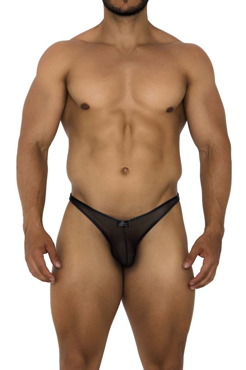 Bikini de malla de tul Xtremen 91187 Color Negro