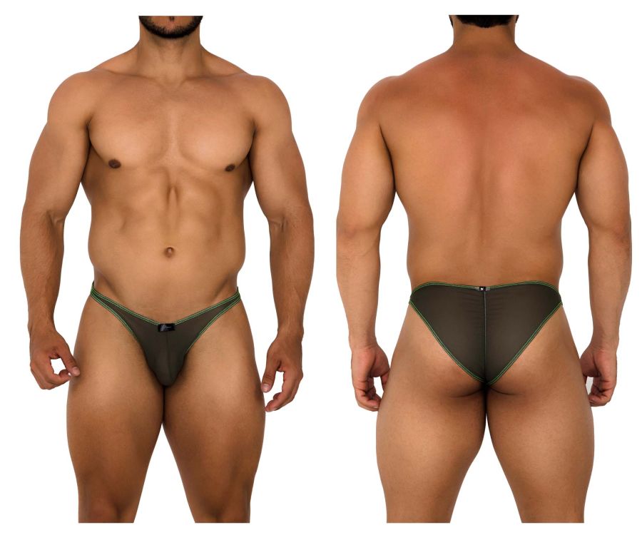 Bikini de malla de tul Xtremen 91187 Color verde