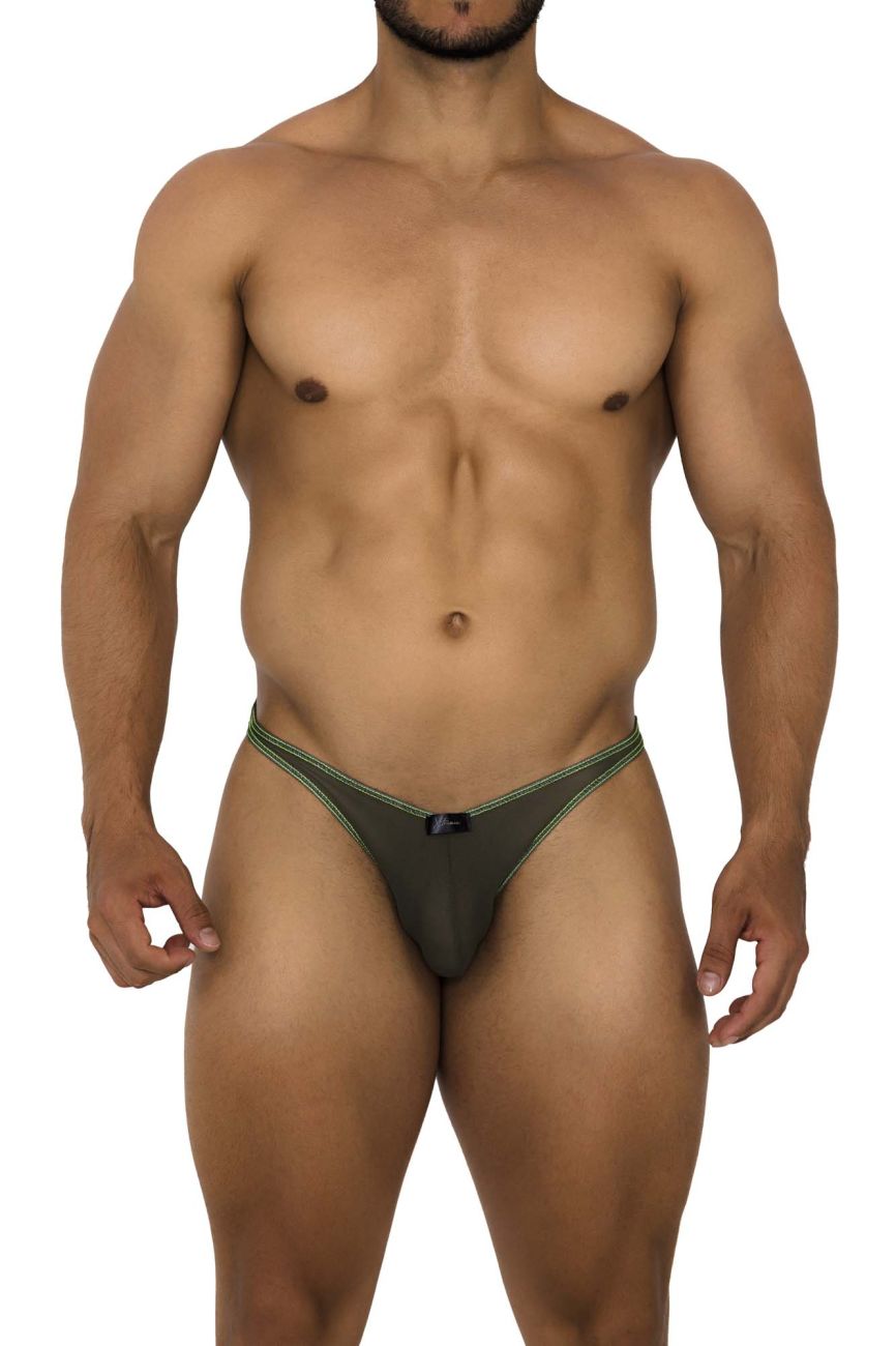 Bikini de malla de tul Xtremen 91187 Color verde