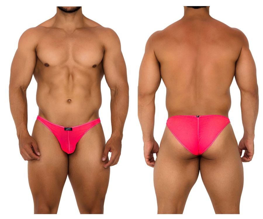 Bikini de malla de tul Xtremen 91187 color rosa