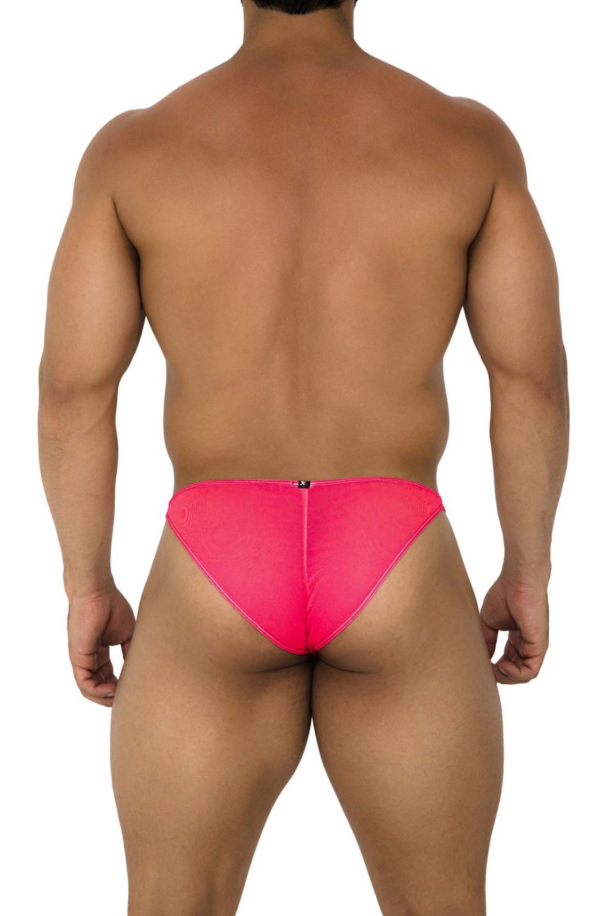 Bikini de malla de tul Xtremen 91187 color rosa