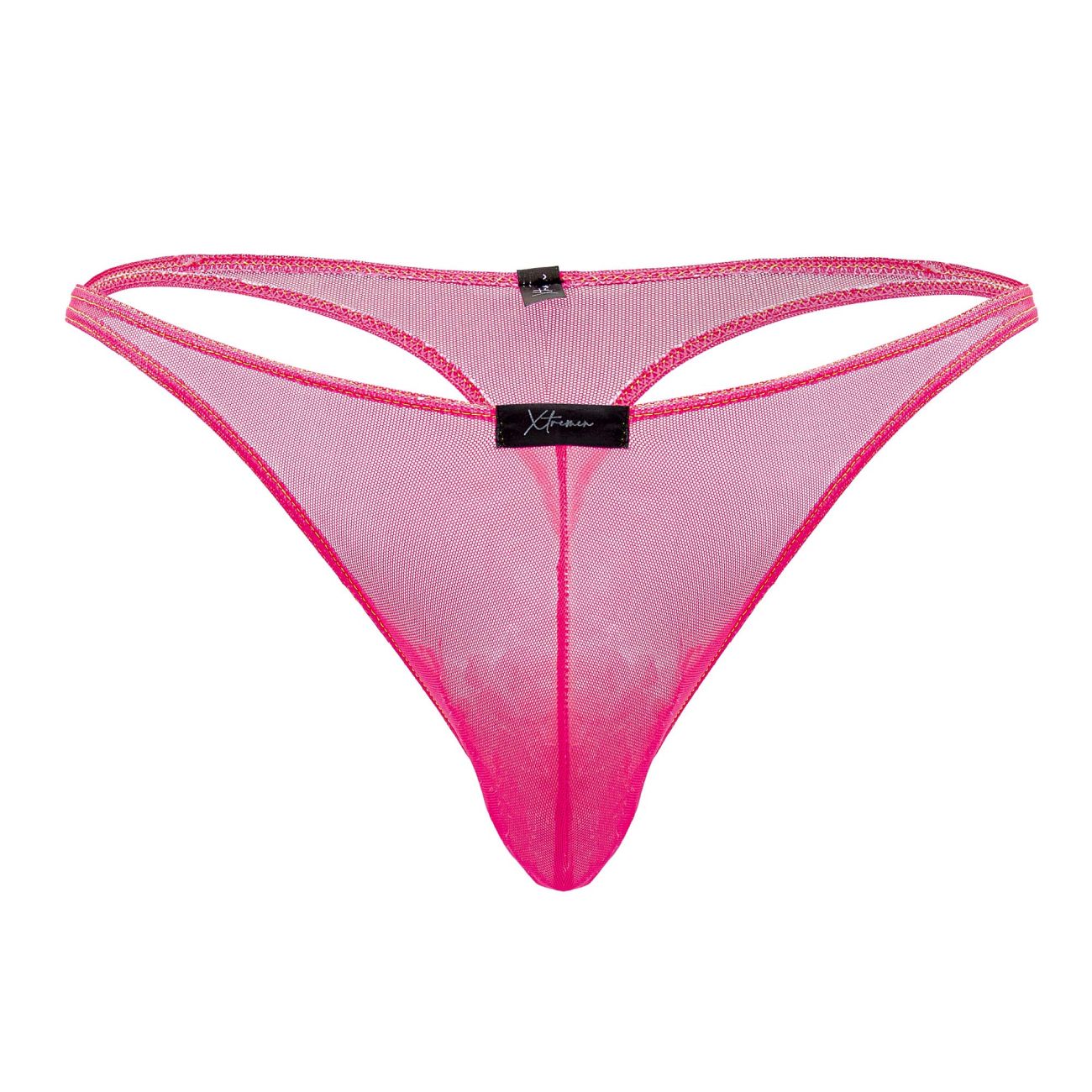 Tanga de malla de tul Xtremen 91189 color rosa