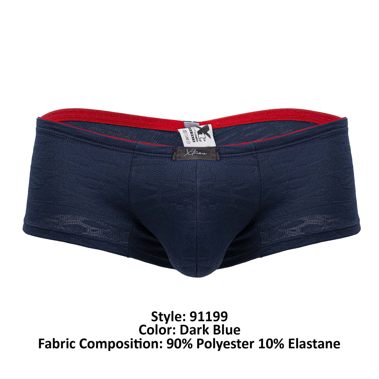 Xtremen 91199 Jacquard-Badehose, Farbe Dunkelblau