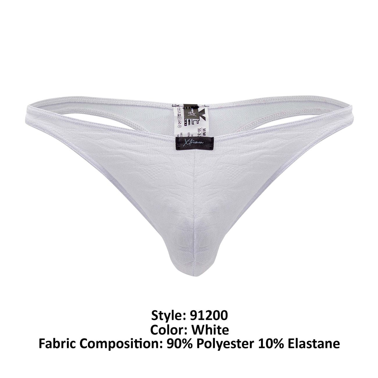 Tanga Xtremen 91200 Jacquard Color Blanco