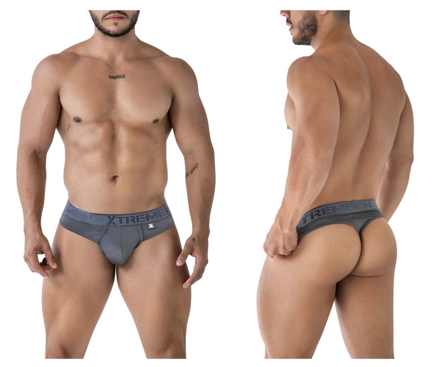 Xtremen 91211B Microfiber Thongs Color Gray