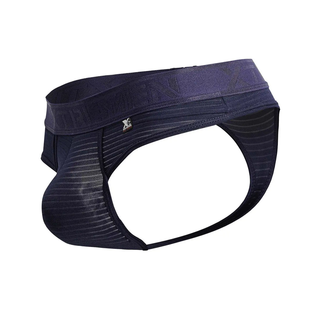 Calzoncillos para hombre Xtremen 91211B, tangas de microfibra, color azul marino