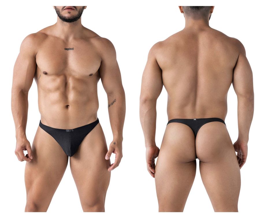 Tangas de microfibra Xtremen 91223 Color Negro