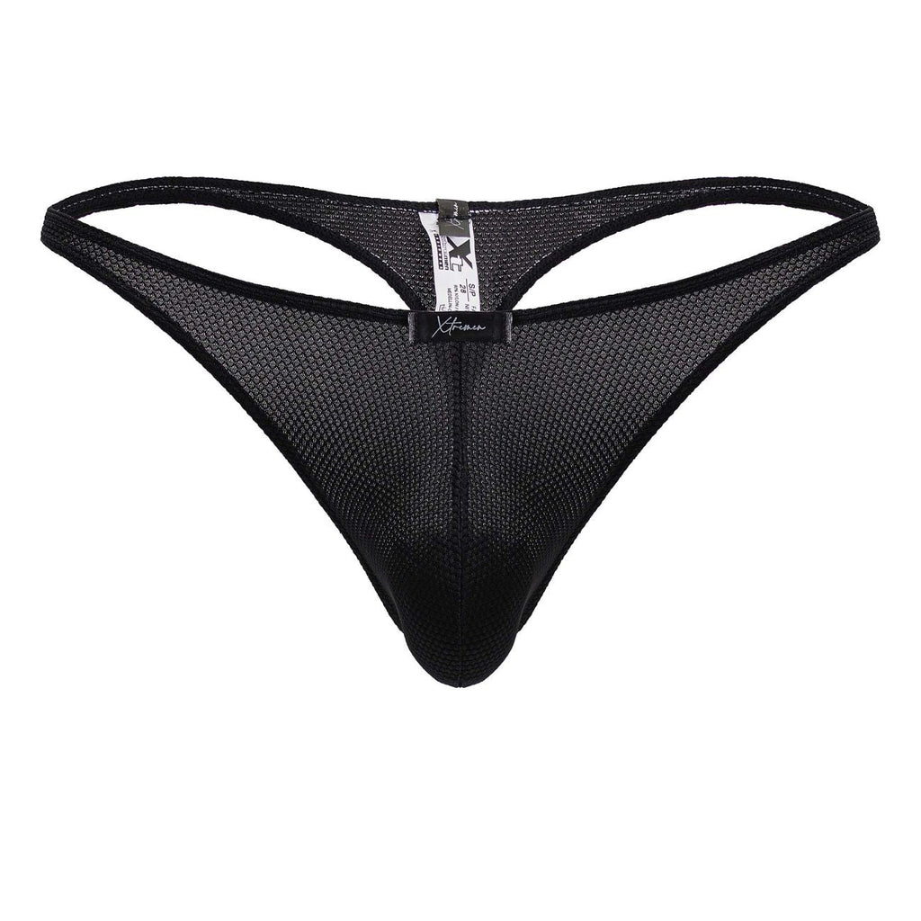 Tangas de microfibra Xtremen 91223 Color Negro