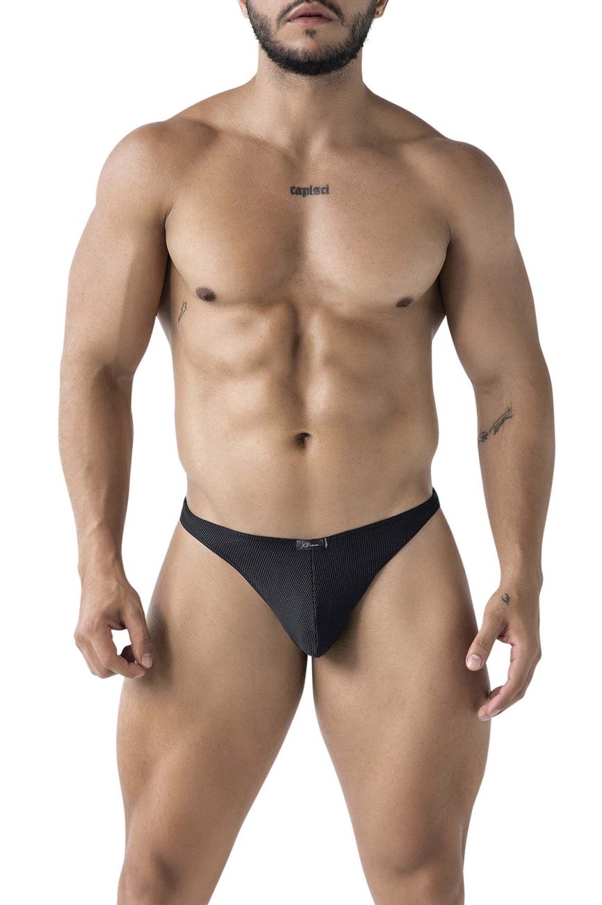 Tangas de microfibra Xtremen 91223 Color Negro