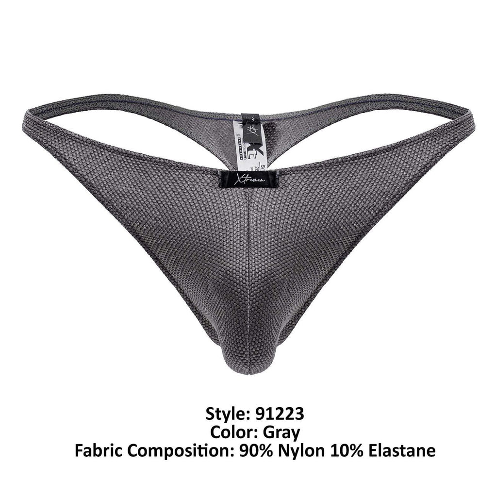 Xtremen 91223 Mikrofaser-Strings Farbe Grau