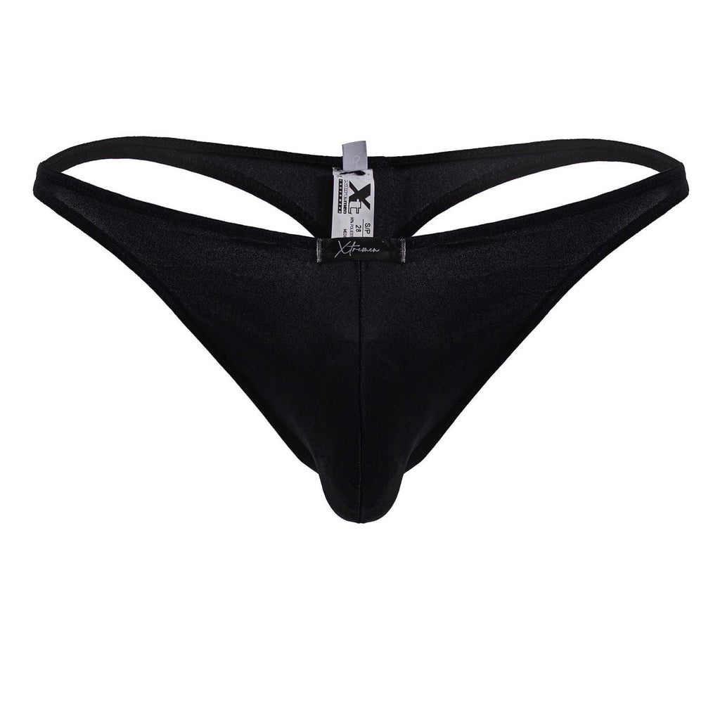 Tangas de microfibra Xtremen 91232 Color Negro