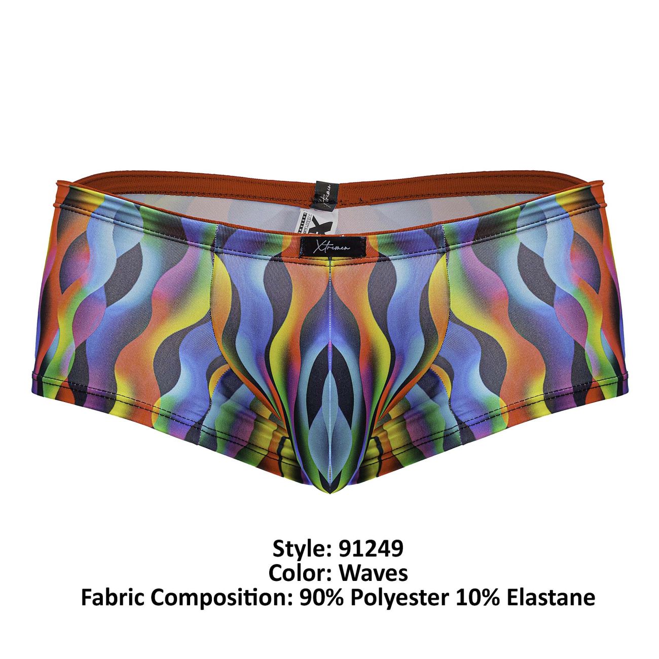 Xtremen 91249 Bedruckte Badehose Color Waves