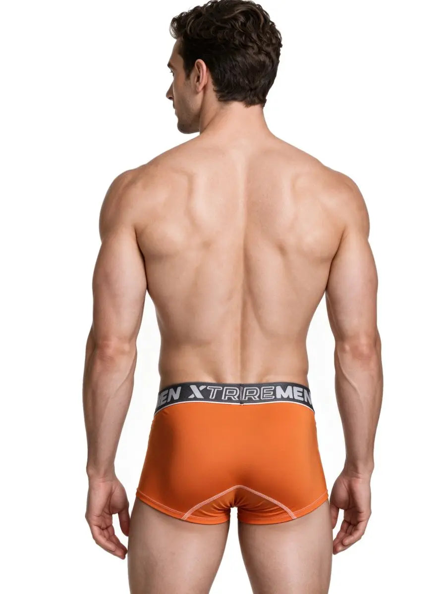 Xtremen 91265 Herrenunterwäsche Sleek Microfaser Stretch Trunks Farbe Orange