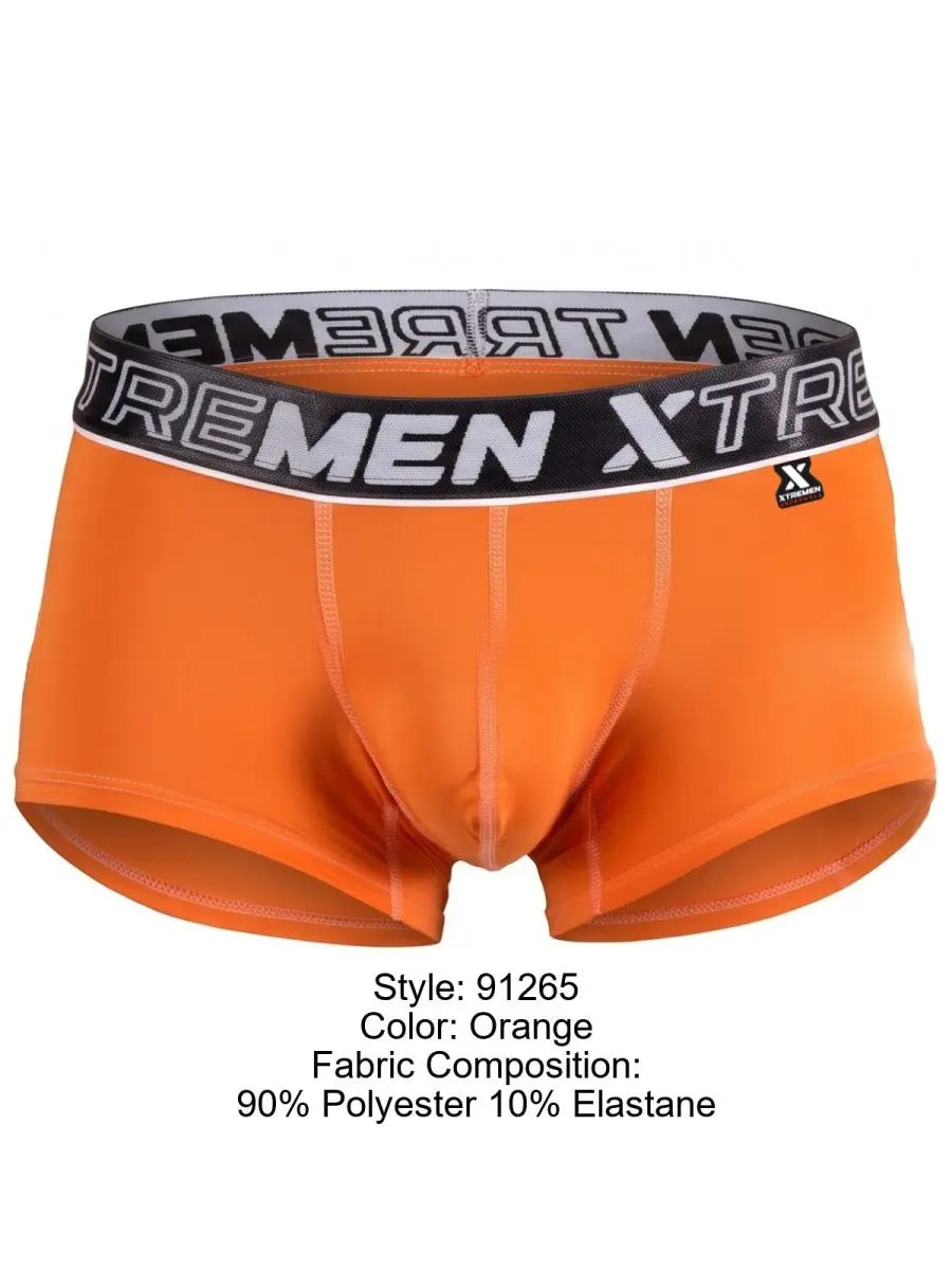 Xtremen 91265 Herrenunterwäsche Sleek Microfaser Stretch Trunks Farbe Orange