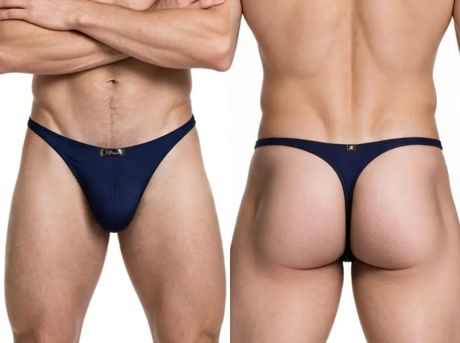Xtremen 91266 Ropa interior para hombre Tangas de microfibra Sleek Color Azul oscuro