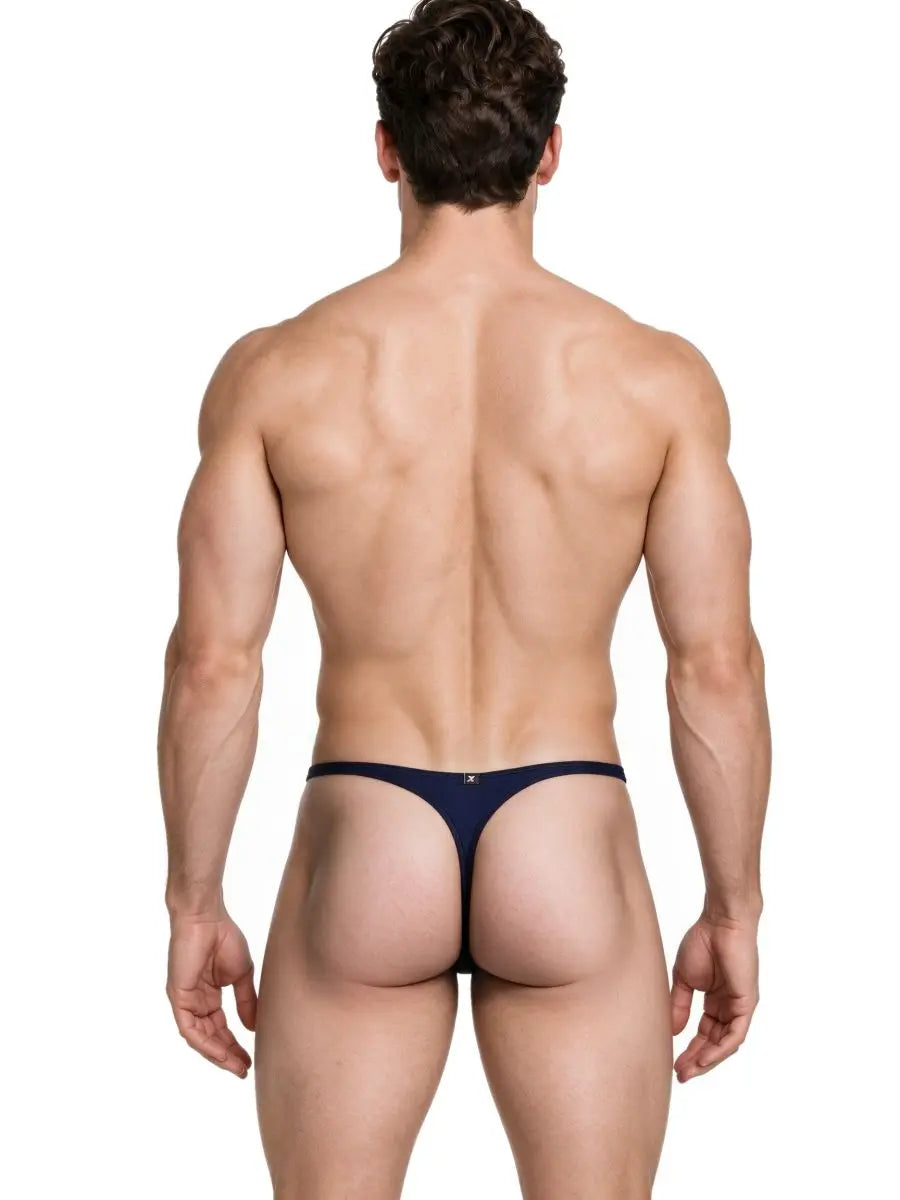 Xtremen 91266 Ropa interior para hombre Tangas de microfibra Sleek Color Azul oscuro