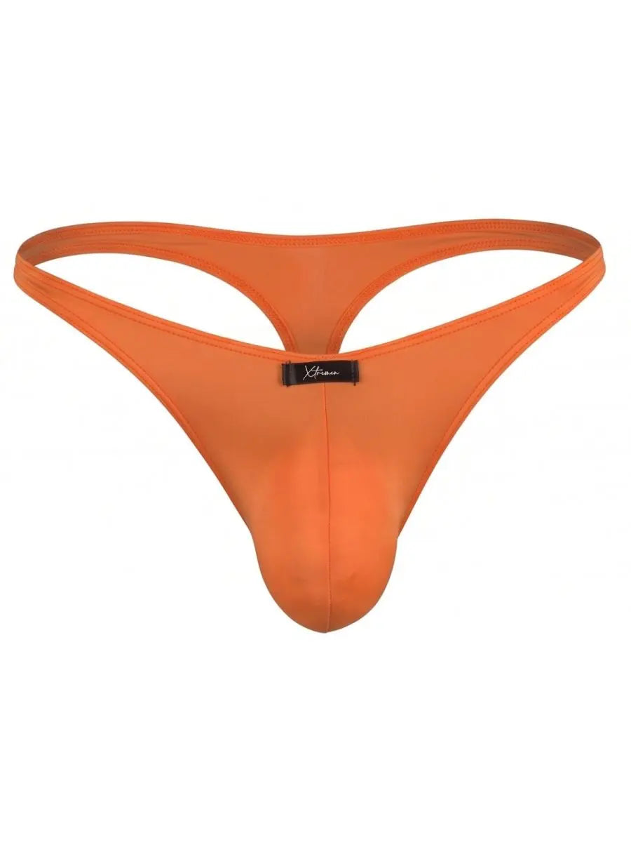 Ropa interior Xtremen 91266 para hombre, tanga elegante de microfibra, color naranja