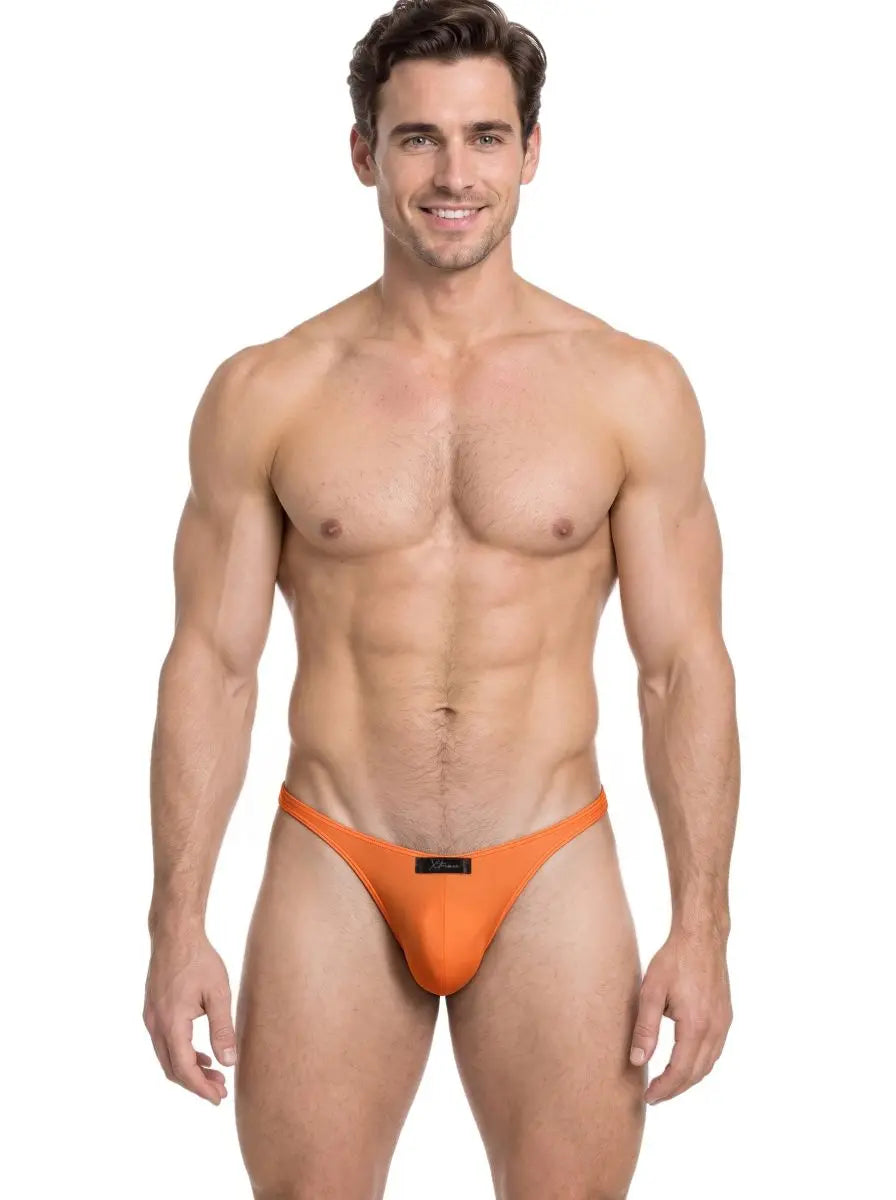 Ropa interior Xtremen 91266 para hombre, tanga elegante de microfibra, color naranja